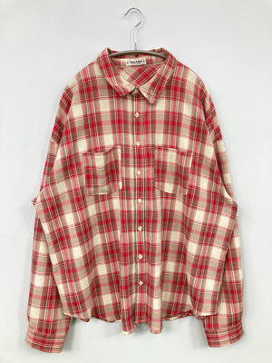 TINA:JOJUN/ティーナジョジュン/シャツ/ブラウス/トップス/レッド/M