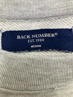 BACK NUMBER/バックナンバー/スウェット/トップス/グレー/MEDIUM