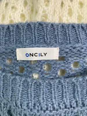 ONCILY/オンシェリー/ニット/セーター/トップス/ブルー/M
