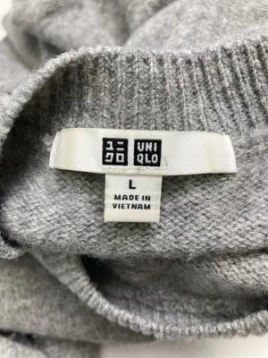 UNIQLO/ユニクロ/ニット/セーター/トップス/グレー/L