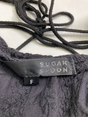 SUGAR SPOON/シュガースプーン/Tシャツ/カットソー/トップス/ブラック/F