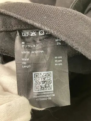 ZOZONFC/チノパンツ/パンツ/ブラック/Waist80cm Hip96cm Length94cm