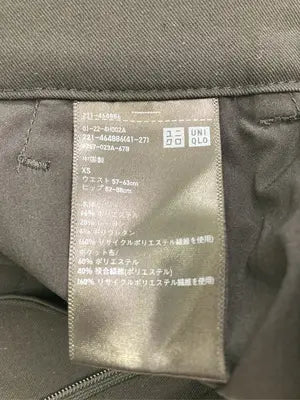 UNIQLO/ユニクロ/スラックス/パンツ/ブラック/XS   ウエスト57-63cm  ヒップ]82-88cm