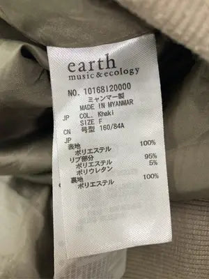 earth music&ecology/アースミュージックアンドエコロジー/MA-1/ジャケット/アウター/カーキ/F