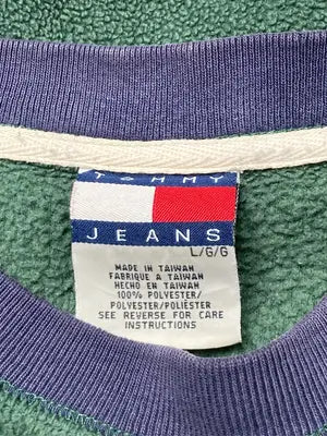 TOMMY JEANS/トミージーンズ/スウェット/トップス/グリーン/L