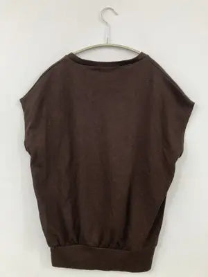 Alma Design/アルマデザイン/ノースリーブ/トップス/ブラウン/M