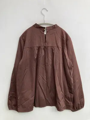 grove/グローブ/シャツ/ブラウス/トップス/ブラウン/L