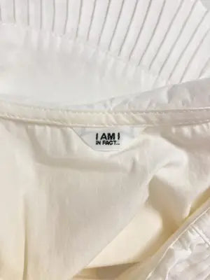 i am i/アイアムアイ/シャツワンピース/ワンピース/ドレス/ホワイト