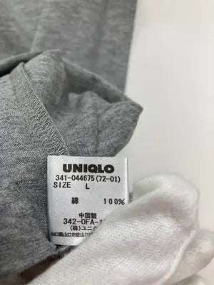 UNIQLO/ユニクロ/Tシャツ/カットソー/トップス/グレー/L