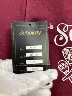 Subciety/サブサエティ/ポロシャツ/トップス/レッド/M