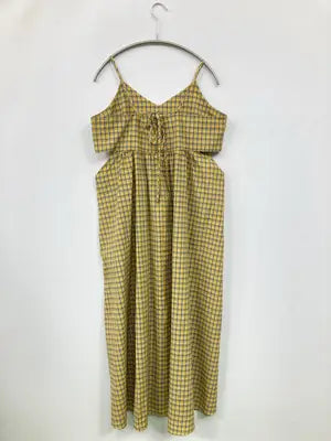 Lax Dan Tia/ワンピース/ワンピース/ドレス/イエロー/L