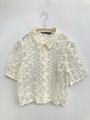ZARA/ザラ/シャツ/ブラウス/トップス/アイボリー/S