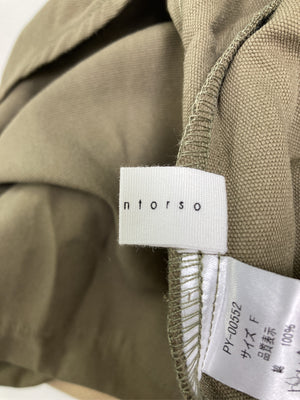 pattern torso/パターントルソー/ジャンパースカート/ワンピース/ドレス/カーキ/F