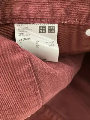 UNIQLO/ユニクロ/その他パンツ/パンツ/レッド/28(70cm)