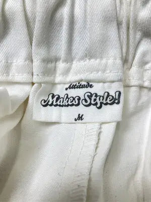 Attitude makes style!/アティチュードメイクススタイル/カーゴパンツ/パンツ/ホワイト/M