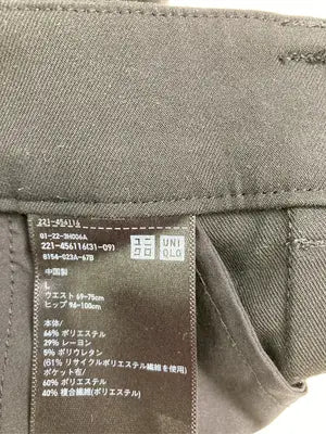 UNIQLO/ユニクロ/スラックス/パンツ/ブラック/L
