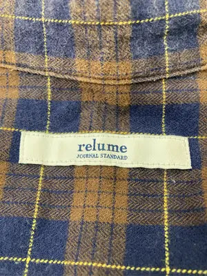 relume/レリューム/シャツ/ブラウス/トップス/ブラウン/F