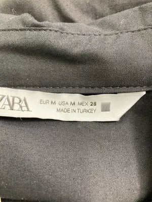 ZARA/ザラ/シャツ/ブラウス/トップス/ブラック/USA M