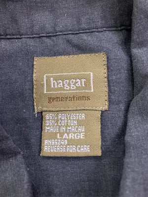 Haggar/ハガー/シャツ/ブラウス/トップス/ブラック/LARGE