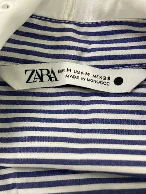 ZARA/ザラ/シャツ/ブラウス/トップス/ネイビー/M