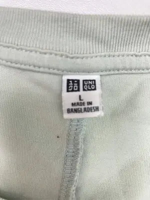 UNIQLO/ユニクロ/Tシャツ/カットソー/トップス/ライトグリーン/L