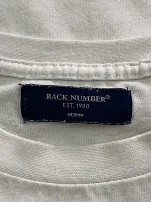 BACK NUMBER/バックナンバー/Tシャツ/カットソー/トップス/ホワイト/M