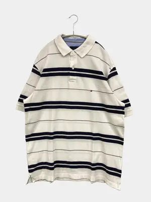TOMMY HILFIGER/トミーヒルフィガー/ポロシャツ/トップス/ホワイト/L