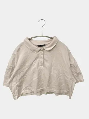 ZARA/ザラ/ポロシャツ/トップス/ホワイト/USA M