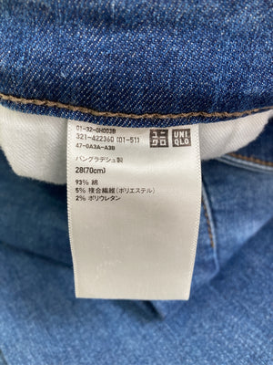UNIQLO/ユニクロ/デニムパンツ/パンツ/ブルー/28（70cm）