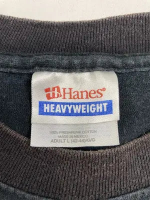 Hanes/ヘインズ/Tシャツ/カットソー/トップス/ブラック/L
