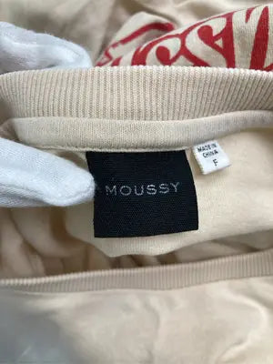 MOUSSY/マウジー/Tシャツ/カットソー/トップス/ベージュ/F