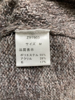 Zof Zampa/ニット/セーター/トップス/ブラウン/M
