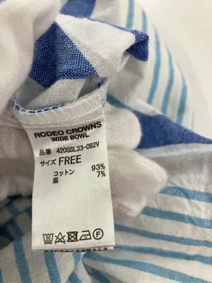 RODEO CROWNS/ロデオクラウンズ/シャツワンピース/ワンピース/ドレス/ブルー/FREE