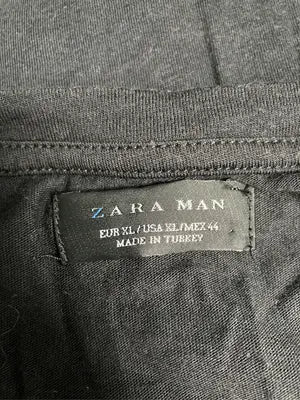 ZARA MAN/ザラマン/Tシャツ/カットソー/トップス/ブラック/USA XL