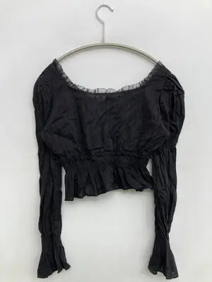 FASHION TREND/シャツ/ブラウス/トップス/ブラック/S
