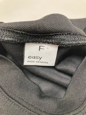 easy/イージー/Tシャツ/カットソー/トップス/ブラック/F