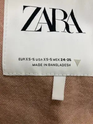 ZARA/ザラ/シャツ/ブラウス/トップス/ブラウン/usa xs-s