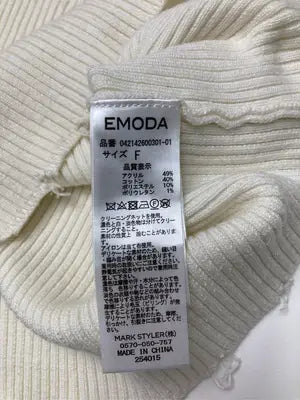 EMODA/エモダ/ニット/セーター/トップス/アイボリー/F