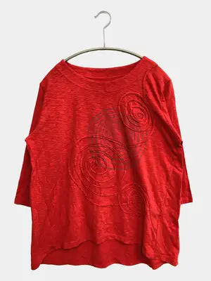 CHANGE/Tシャツ/カットソー/トップス/レッド