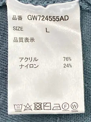 GLOBAL WORK/グローバルワーク/ニット/セーター/トップス/ブルー/L