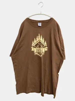 PORT&COMPANY/ポートアンドカンパニー/Tシャツ/カットソー/トップス/ブラウン/2XL