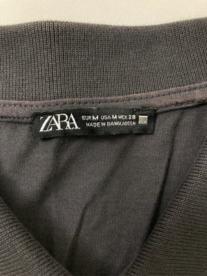 ZARA/ザラ/ポロシャツ/トップス/ブラック/M