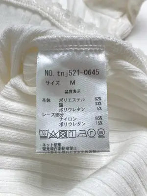 TINA:JOJUN/ティーナジョジュン/Tシャツ/カットソー/トップス/ホワイト/M