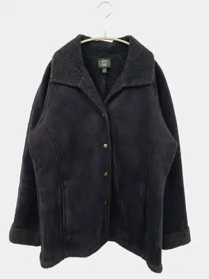 Laura ashley/ローラアシュレイ/ムートンコート/ジャケット/アウター/ブラック/LARGE