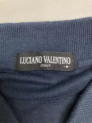 LUCIANO VALENTINO/ポロシャツ/トップス/ネイビー/M