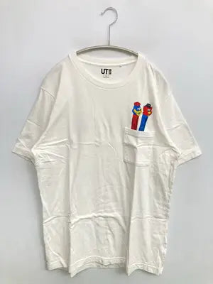 UNIQLO/ユニクロ/Tシャツ/カットソー/トップス/ホワイト/L