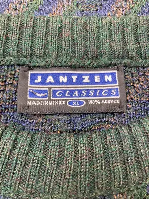 JANTZEN/ジャンセン/ニット/セーター/トップス/グリーン/XL