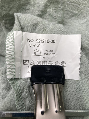 Amista/アミスタ/シャツワンピース/ワンピース/ドレス/ライトグリーン/M  バスト79～87　　身長154～162