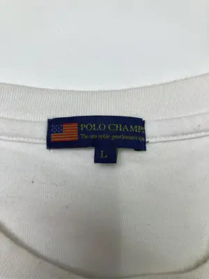 POLOCHAMPS/Tシャツ/カットソー/トップス/ホワイト/L