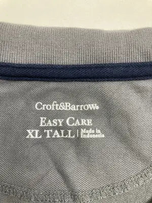 croft&barrow/クラフトアンドバロー/ポロシャツ/トップス/グレー/XL TALL